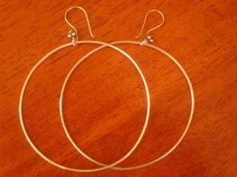 Saturday Silversmithery - Large Hoop Earrings