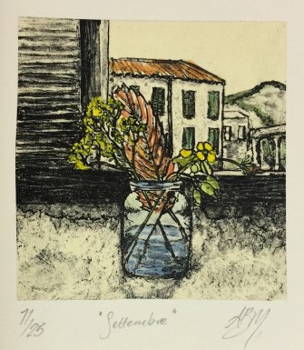 Settembre hand coloured